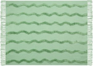 Beliani Bawełniany koc 125 x 150 cm zielony KHARI! 3