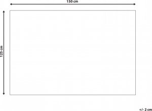 Beliani Koc 125 x 150 cm biały MIRGE! 5