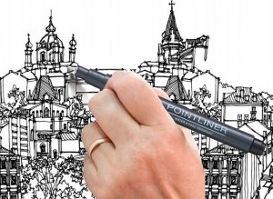 Cienkopis Pentel PointLiner 0.05mm czarny 5