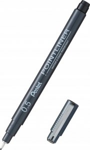 Cienkopis Pentel PointLiner 0.5mm czarny 3