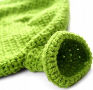 Edibazzar Czapka unisex pleciona shrek zielona ciepła zimowa 14