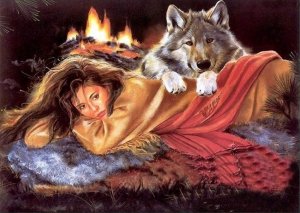 Pegaz Diamentowa mozaika przyjaciel człowieka wilk pies 1