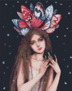 Ideyka Diamentowa mozaika - Kolory motyli 40x50cm 1