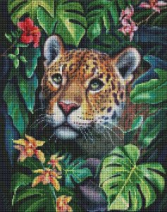 Ideyka Diamentowa mozaika - W dżungli 40x50cm 1