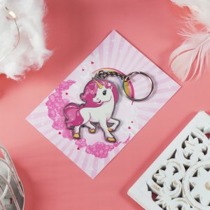 Breloczek Kadax BRELOK ZAWIESZKA DO KLUCZY DZIEWCZYNKA JEDNOROŻEC 2