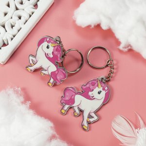 Breloczek Kadax BRELOK ZAWIESZKA DO KLUCZY DZIEWCZYNKA JEDNOROŻEC 4