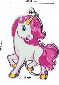 Breloczek Kadax BRELOK ZAWIESZKA DO KLUCZY DZIEWCZYNKA JEDNOROŻEC 7