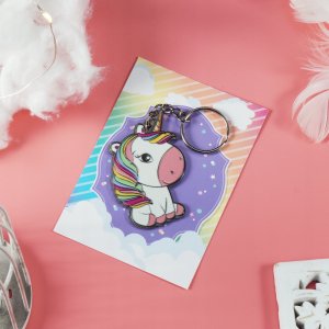 Breloczek Kadax BRELOK ZAWIESZKA DO KLUCZY DZIEWCZYNKA JEDNOROŻEC 2