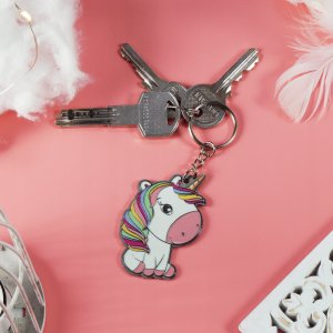 Breloczek Kadax BRELOK ZAWIESZKA DO KLUCZY DZIEWCZYNKA JEDNOROŻEC 3
