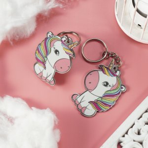 Breloczek Kadax BRELOK ZAWIESZKA DO KLUCZY DZIEWCZYNKA JEDNOROŻEC 4