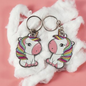 Breloczek Kadax BRELOK ZAWIESZKA DO KLUCZY DZIEWCZYNKA JEDNOROŻEC 5