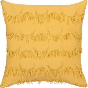 Beliani 2 poduszki dekoracyjne z frędzlami 45 x 45 cm żółte AGASTACHE! 3