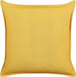 Beliani Welurowa poduszka dekoracyjna wzór w słońca 45 x 45 cm żółta RAPIS! 3
