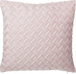 Beliani 2 poduszki dekoracyjne plecione 45 x 45 cm różowe TITHONIA! 4
