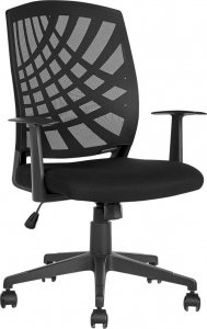 Krzesło biurowe Beliani Lumarko Krzesło biurowe regulowane czarne BONNY! 1