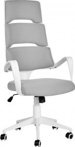 Krzesło biurowe Beliani Lumarko Krzesło biurowe regulowane biało-szare GRANDIOSE! 1