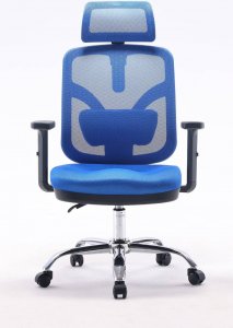 Krzesło biurowe Angel Fotel ergonomiczny ANGEL biurowy obrotowy jOkasta Niebieska 1