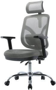 Krzesło biurowe Angel jOkasta Szare 2