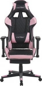 Krzesło biurowe Beliani Krzesło biurowe regulowane czarno-różowe VICTORY! 3