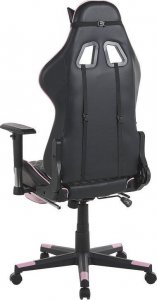 Krzesło biurowe Beliani Krzesło biurowe regulowane czarno-różowe VICTORY! 4