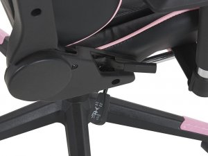 Krzesło biurowe Beliani Krzesło biurowe regulowane czarno-różowe VICTORY! 7