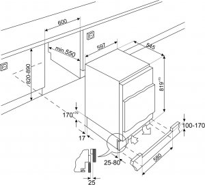 Lodówka Smeg NAS RTV AGD LODÓWKA DO ZABUDOWY SMEG U8C082DF 122l. 2
