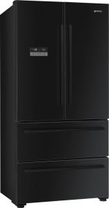 Lodówka Smeg NAS RTV AGD Lodówka french door Smeg FQ55FNDF 182 cm CZARNA 1