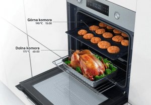 Piekarnik Samsung Piekarnik Samsung NV 66M3535BB Dual Cook 64L 9