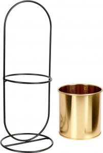 Vilde Osłonka na stojaku metalowa złota 6