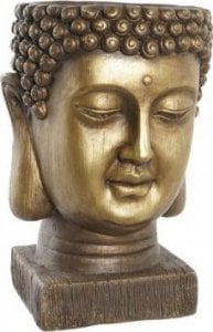 DKD Home Decor Doniczka DKD Home Decor Włókno szklane Złoty Budda Orientalny (25 x 25 x 36 cm) 1