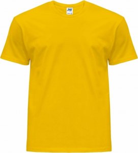 JHK Premium T-shirt JHK TSRA 190 - męski z krótkim rękawem, wzmocniony lycrą ściągacz, 98% bawełna, 2% poliester, 190g - zieleń butelkowa 4XL 37