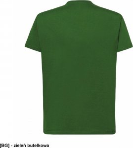 JHK T-shirt JHK TSRA 150 - męski z krótkim rękawem wzmocniony lycrą ściągacz, 100% bawełna, 155-160g - zieleń butelkowa XS 74