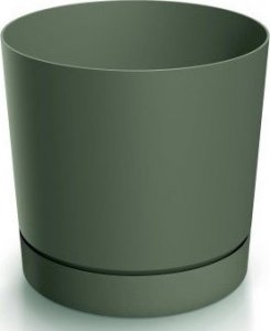 Prosperplast Doniczka z podstawką zielona pinia 11 cm Tubo 1
