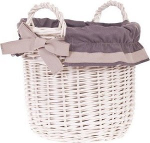 WickerPL Doniczka z uszami wybielana okrągły kosz z obszyciem 25 H23 28 H28 cm 3