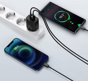 Ładowarka Baseus Ładowarka Sieciowa Baseus 2-porty USB / typ-C PD20W / QC3.0 8