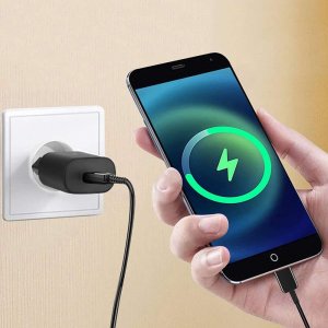 Ładowarka 4kom.pl Ładowarka sieciowa szybka USB-C Type C PD 18W 3A Czarna 7