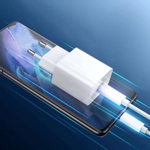 Ładowarka Denmen Ładowarka sieciowa Denmen szybka USB-C Type C PD 20W 3.6A Biała 7