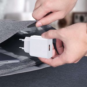 Ładowarka 4kom.pl Ładowarka sieciowa USB 2.4A 2400mAh 12W Single Fast Charger Biała 6