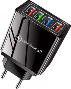 Ładowarka 4kom.pl Ładowarka sieciowa szybka 4xUSB Quick Charge QC 3.0 Czarna 2