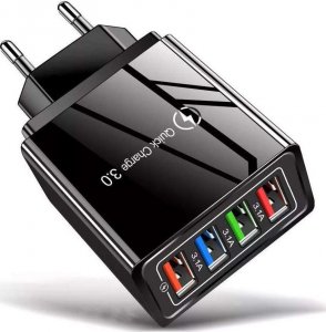 Ładowarka 4kom.pl Ładowarka sieciowa szybka 4xUSB Quick Charge QC 3.0 Czarna 7