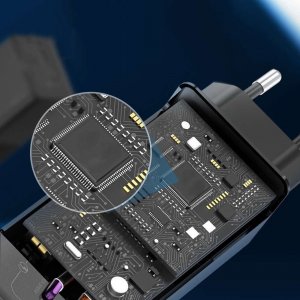 Ładowarka Alogy Ładowarka sieciowa szybka Alogy Quick Charge QC 3.0 USB-A + USB-C PD 65W czarna 3