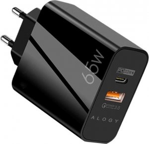 Ładowarka Alogy Ładowarka sieciowa szybka Alogy Quick Charge QC 3.0 USB-A + USB-C PD 65W czarna 6
