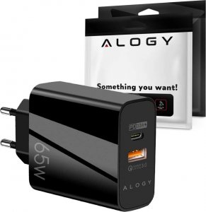 Ładowarka Alogy Ładowarka sieciowa szybka Alogy Quick Charge QC 3.0 USB-A + USB-C PD 65W czarna 7