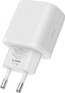 Ładowarka Tech-Protect Ładowarka sieciowa Tech-protect C20W 2-port Network Charger PD 20W QC 3.0 + USB-C Cable White 5