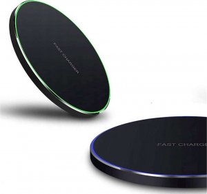 Ładowarka 4kom.pl Ładowarka indukcyjna szybka bezprzewodowa Qi Free Fast Charging 10W Czarna 10