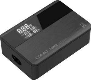 Ładowarka 4kom.pl Ładowarka sieciowa uniwersalna 2x USB 2x USB-C 65W Power Delivery PD QC 3.0 czarna 2