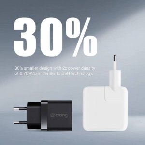 Ładowarka Crong Ładowarka sieciowa Crong Utra Compact GaN 35W PD 3.0 2x USB-C (czarny) 11