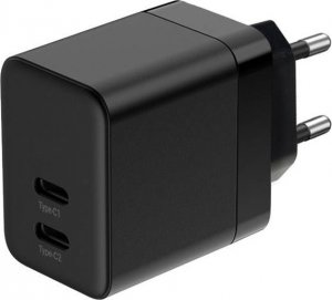 Ładowarka Crong Ładowarka sieciowa Crong Utra Compact GaN 35W PD 3.0 2x USB-C (czarny) 3