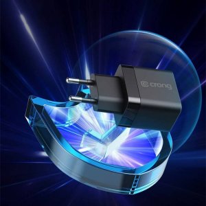 Ładowarka Crong Ładowarka sieciowa Crong Utra Compact GaN 35W PD 3.0 2x USB-C (czarny) 10