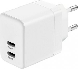 Ładowarka Crong Ładowarka sieciowa Crong Utra Compact GaN 35W PD 3.0 2x USB-C (biały) 3